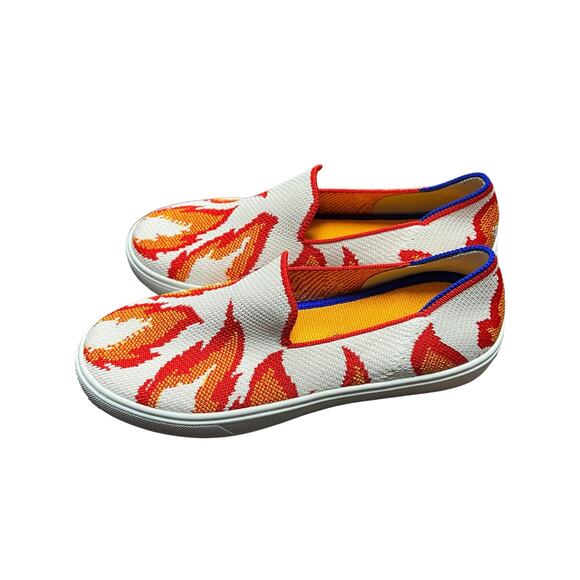 Rothy's The Kids Sneaker Flames Slip On Flats Shoes Big‎ Kid Size 4 - Picture 4 of 9